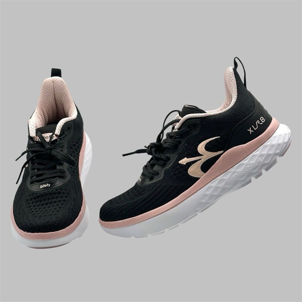 Gravity Defyer Trainers Womens Size 8.5 Black XLR8 Comfort Walking Running Shoes